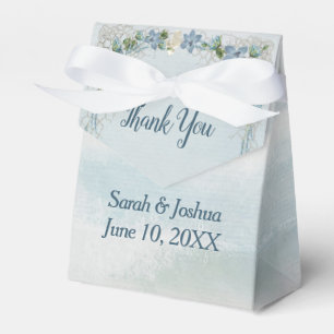 Wedding Thank You Ocean Watercolor Favor Box