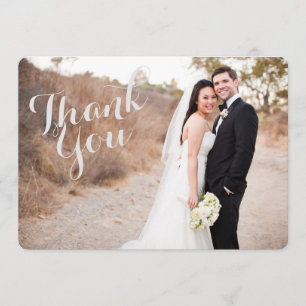 Wedding Thank You Photo Card