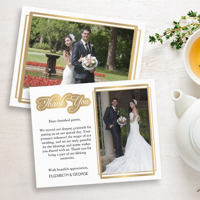 Wedding Thank You Photo Card (Creator Uploaded)