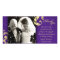 Wedding Thank You Photo Card - Purple Gold Texture