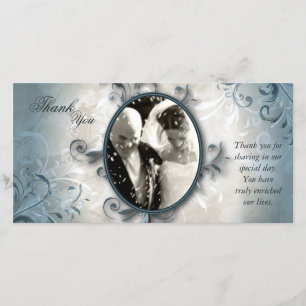 Wedding Thank You Photo Card - Vintage Foliage
