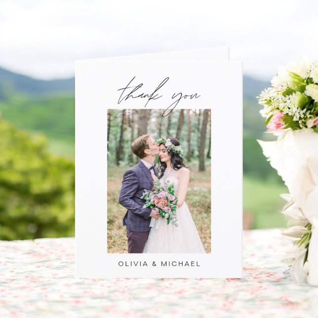 Wedding Thank You Photo Minimalist (Creator Uploaded)