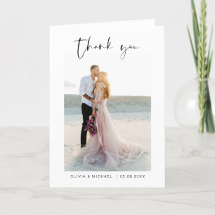 Wedding Thank You Photo Minimalist