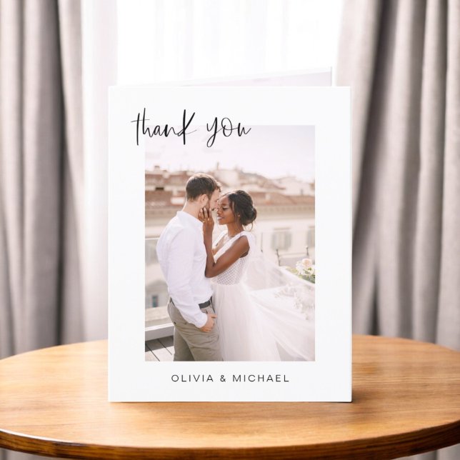 Wedding Thank You Photo Minimalist Romantic (Creator Uploaded)