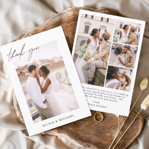 Wedding Thank You Photo Minimalist Romantic