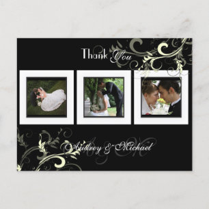 Wedding Thank you postcards insert your photos