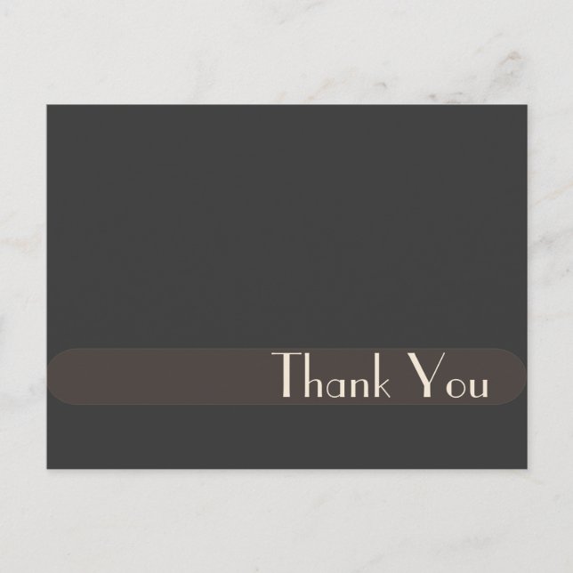 Wedding Thank you postcards, plain Postcard (Front)