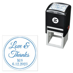 Wedding Thank You Text Self-inking Stamp