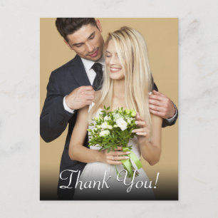 Wedding Thank You, Your Photo & Message Postcard