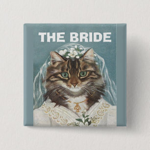 Wedding,the bride,bachelorette party,hen party 2 inch square button