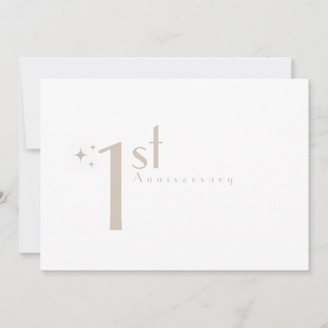 Wedding Time Capsule Custom Anniversary Cards (Front)