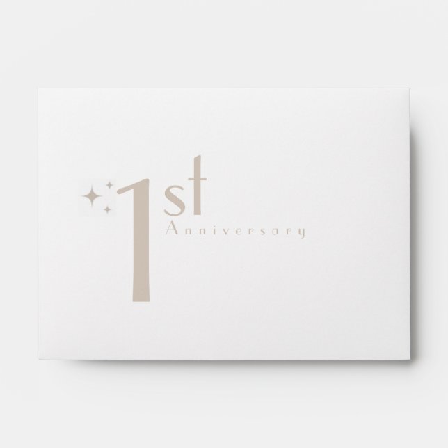 Wedding Time Capsule Custom Anniversary Envelopes (Front)