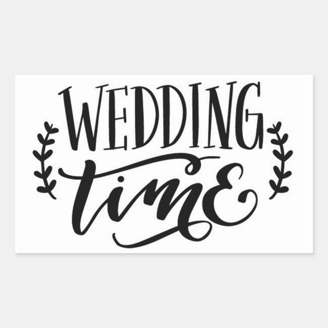 Wedding Time  Classic Round Sticker (Front)