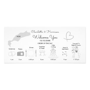 Wedding Time Line Program Cute Kos Destination