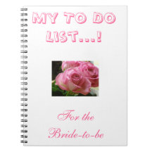 wedding to do list notebook