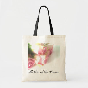 Wedding tote bag Pink roses Mother of the groom