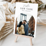 Wedding Travel Destination Photo & Name Table Number<br><div class="desc">Add a special finishing touch to your wedding reception tables with these custom photo table number cards. Name each table after a memorable travel destination and add a photo and the destination name to these unique card holders. Your photo is aligned at the bottom in an arched layout, with the...</div>
