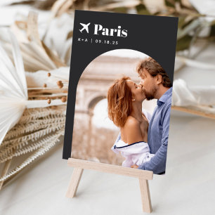 Wedding Travel Theme Destination Photo & Name Table Number