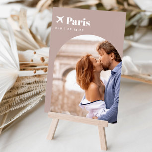 Wedding Travel Theme Destination Photo & Name Table Number