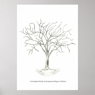 Wedding tree poster