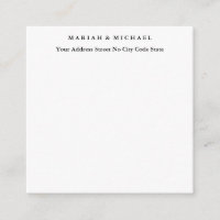 Wedding Trend Minimalist Professional Name Address