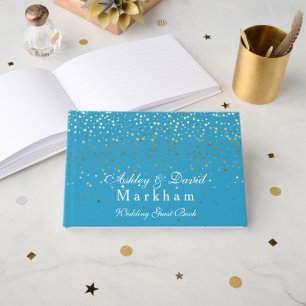 Wedding Turquoise Blue Guest Book