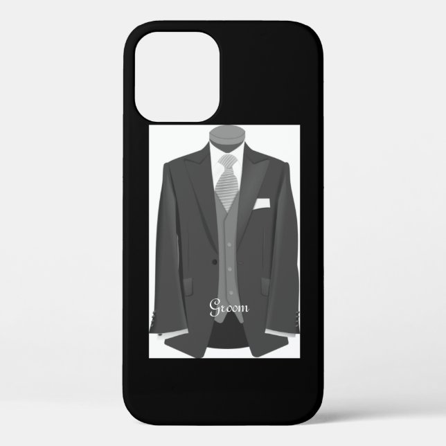 Wedding Tuxedo Groom Case-Mate iPhone Case (Back)