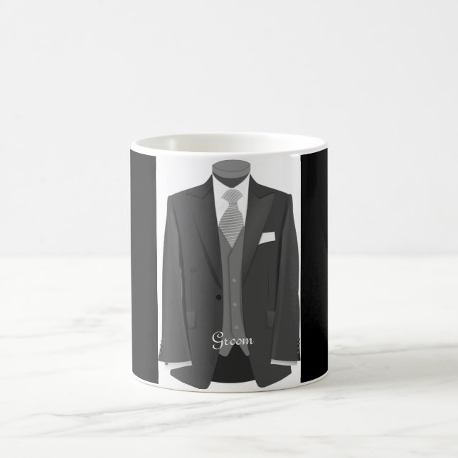 Wedding Tuxedo Groom Mug Gift (Center)