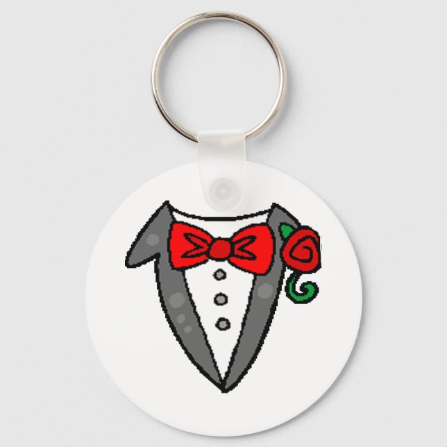 Wedding Tuxedo Keychain (Front)