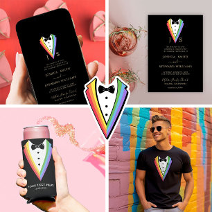 Wedding Tuxedo Personalized Groomsman Thermal Wine