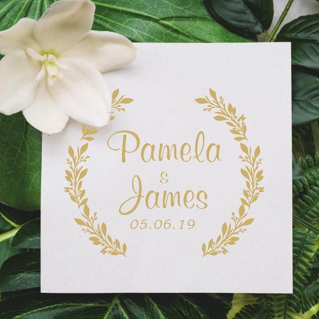 Wedding Twigs with Small Leaves Design Rubber Stamp (Creator Uploaded)