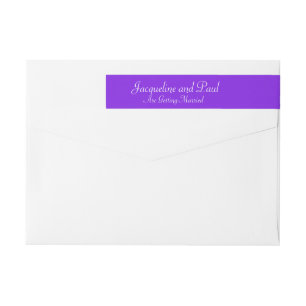 Wedding Ultra Violet Address Labels