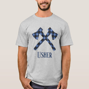 Wedding Usher double cross axe plaid T-Shirt