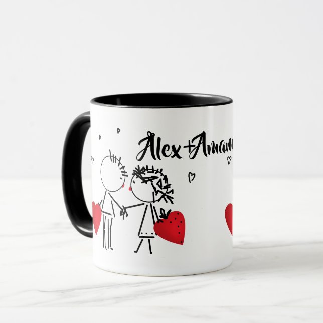 Wedding, Valentine's day Mug (Front Left)