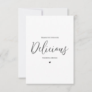 Wedding Vendor Thank You Card- Caterer