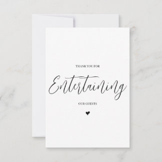 Wedding Vendor Thank You Card- DJ/Band