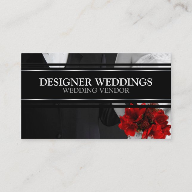 Wedding Vendor Wedding Industry Supplies Business Card (Front)