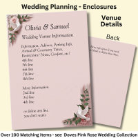 Wedding Venue info - Pink Roses & Doves Wedding