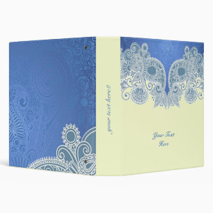 Wedding Victorian Blue Floral Binder