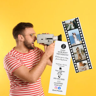 Wedding Videographer Film Strip Business Card
