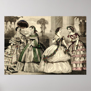 Wedding Vintage Antique Bride Poster