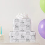 Wedding Vintage Dress Bride Personalized Gift Wrapping Paper<br><div class="desc">Pretty bride vintage style wedding dress with a beautiful veil. A great gift wrap for a bridal shower gift,  bachelorette parties,  or wedding gifts. Personalized custom.</div>