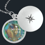Wedding Vintage Peacock Anniversary Necklace<br><div class="desc">Wedding Keepsake Wedding Party Necklaces - to change background colour - click customize - click edit - choose last tool in drop down menu and choose from one of the colours shown or enter your rgb hex code for your custom wedding colour- to change font colour select the text you...</div>