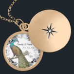 Wedding Vintage Peacock Anniversary Necklace<br><div class="desc">Keepsake Necklaces Choose either Silver Plated or Sterling Silver</div>