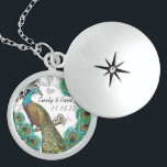 Wedding Vintage Peacock Anniversary Necklace<br><div class="desc">Wedding Anniversary Keepsake Necklaces Choose either Silver Plated or Sterling Silver</div>