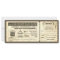wedding vintage ticket invitation with rsvp design