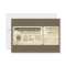 wedding vintage ticket invitation with rsvp design