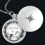 Wedding Vintage Woodpeckers Anniversary Necklace<br><div class="desc">Wedding Keepsake Wedding Party Necklaces - to change background colour - click customize - click edit - choose last tool in drop down menu and choose from one of the colours shown or enter your rgb hex code for your custom wedding colour- to change font colour select the text you...</div>