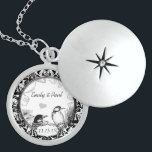 Wedding Vintage Woodpeckers Anniversary Necklace<br><div class="desc">Wedding Keepsake Wedding Party Necklaces - to change background colour - click customize - click edit - choose last tool in drop down menu and choose from one of the colours shown or enter your rgb hex code for your custom wedding colour- to change font colour select the text you...</div>