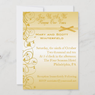 Wedding Vow Renewal Invitations